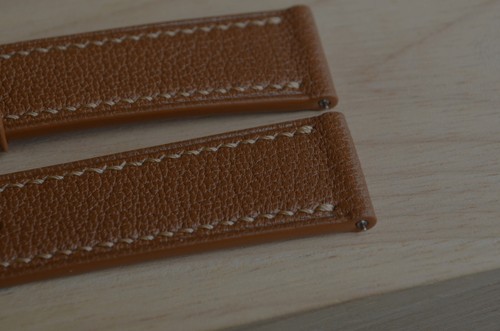 20 mm Cinturino artigianale rilascio rapido Chèvre Luxury Leather Strap MTstraps - Picture 3 of 16