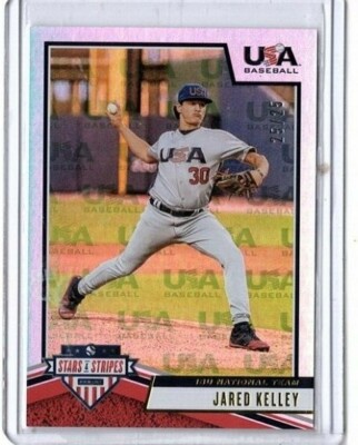 2019 USA Baseball Stars & Stripes Longevity Gold Logo 25/25 Jared Kelley #38