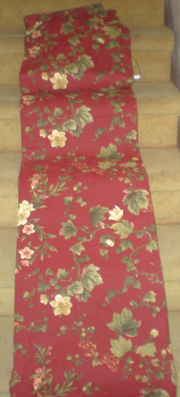 RARE! PAIR RED CHIANTI *WAVERLY DRAPES CURTAINS Panels 42 X 86”  Floral & Grapes