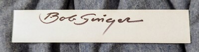 Bob Singer Autograph Signed  Scooby Doo Animator Legend 