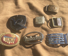 Belt Buckle Lot 7 Super Cool Vintage U.S. Army Airborne Timberland, etc.