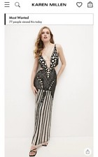 Karen millen Beaded Gown Size 10