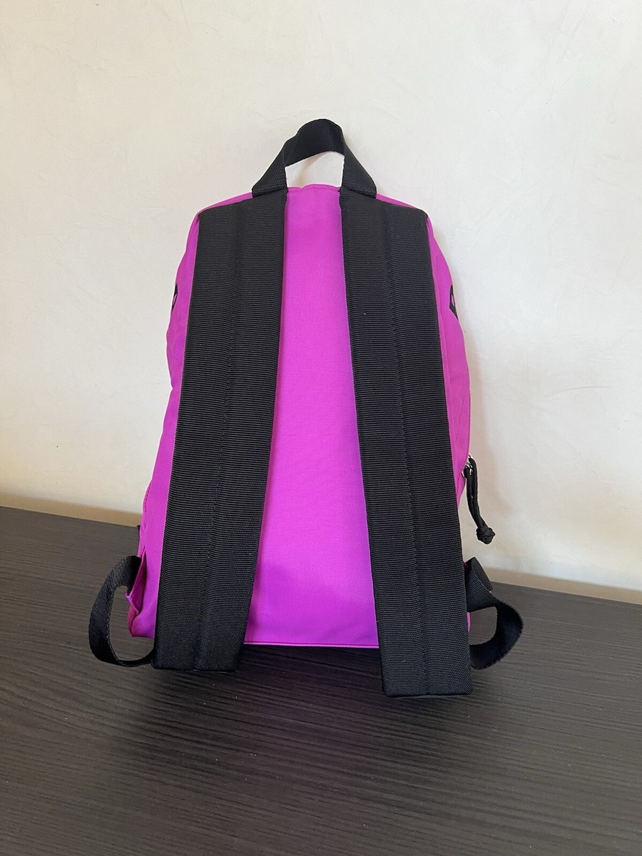 Balenciaga Logo Wheel Sport Nylon Pink Fuchsia Black Backpack New