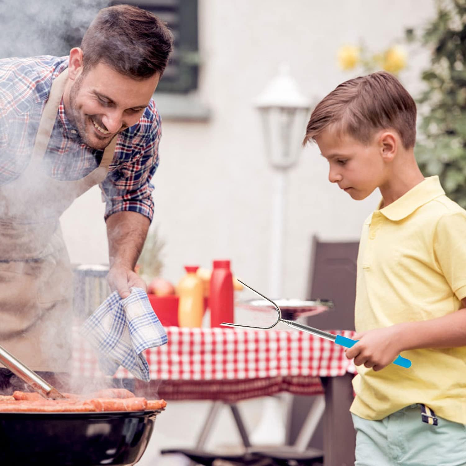 Briout Marshmallow Roasting Sticks 12 Colors Extra Long 45'' Stainless Telescopi