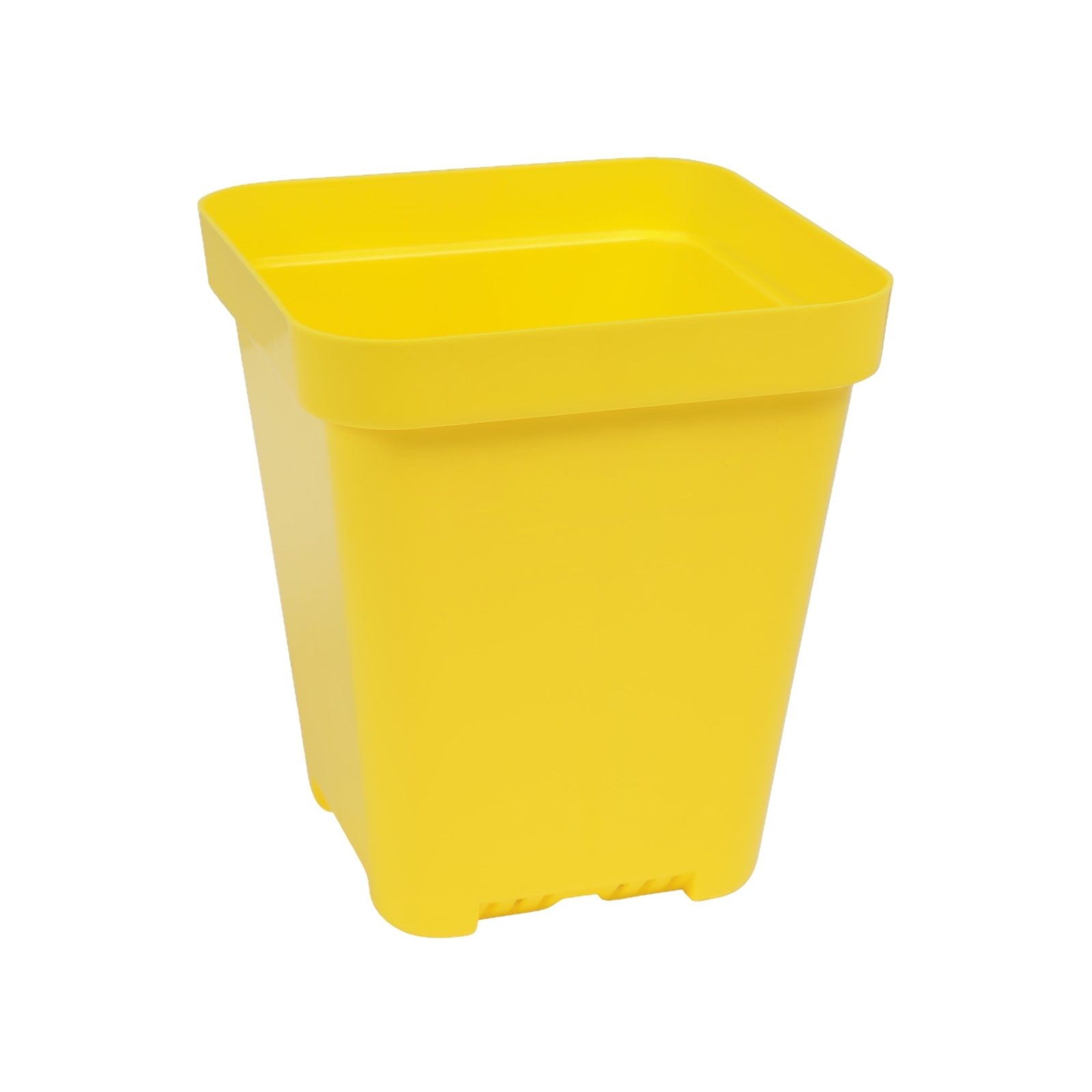 SUNPACK 5" x 5" Seed Starting Square Insert Pot, Yellow, 6" (Pack of 20)