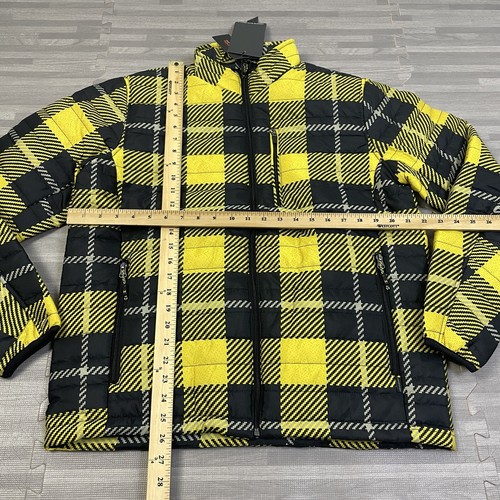 Hawke & Co Pro Performance Puffer Jacket Mens M Yellow Buffalo Full-Zip $125 - Picture 3 of 9