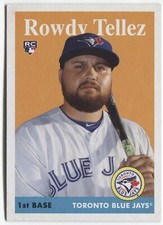2019 Topps Archives ROWDY TELLEZ RC 1958 Topps Card #34 - TORONTO BLUE JAYS -
