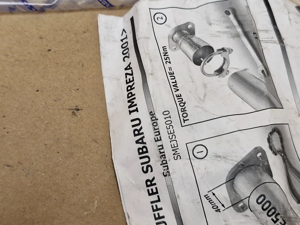 Subaru Impreza Sports Muffler 2001-on SMEJSE5010 Genuine NEW OEM - Image 4 of 4