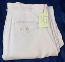 VTG Handmade WM Pink SILK BLEND PANTS / Str8t Leg / 30" Inseam / 15.5" Waist