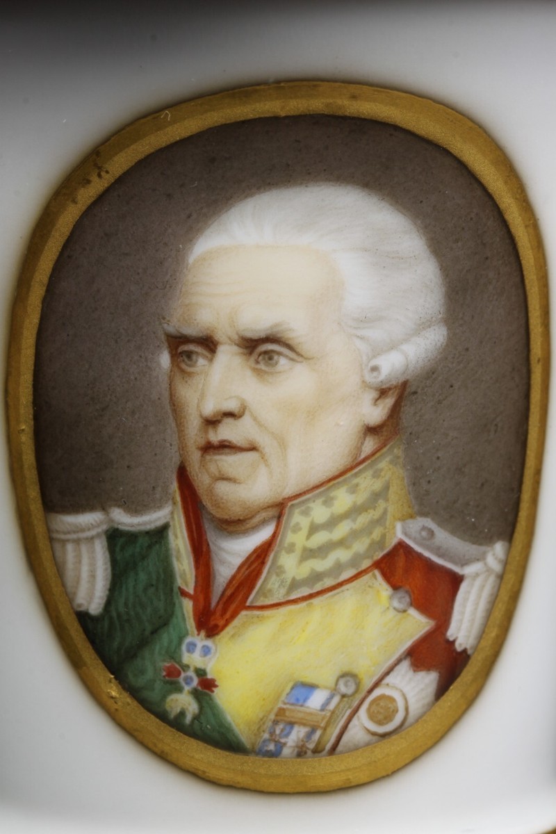 Meissen Hand Painted François Christophe de Kellermann Portrait
