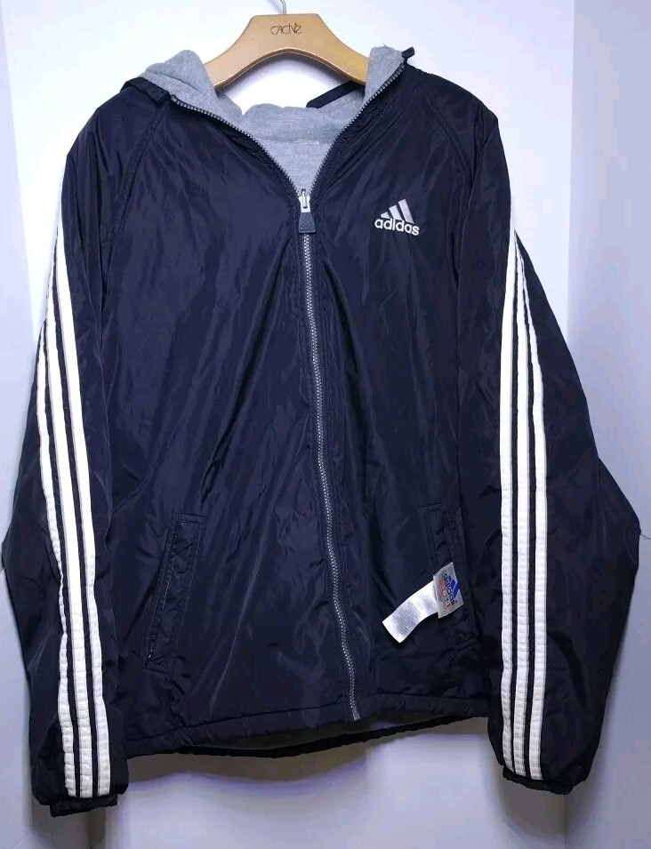 Adidas Medium Jacket Reversible Puffer style Hood… - image 2