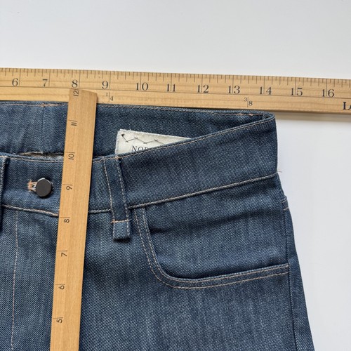NORISOL FERRARI 12" Denim Jean Shorts Womens 28" New York Bermuda Sample - Picture 9 of 11