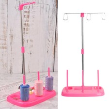 Rosca 3 carretes soporte de pie edredones para máquina de coser casera Serger edredones