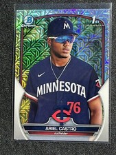 2023 Bowman 1st Chrome Ariel Castro  Twins MEGA MOJO REFRACTOR