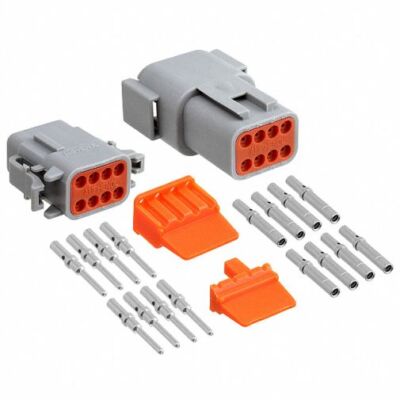 Amphenol wasserdichte Steckverbinder Set Stecker Buchse 8-pin IP69K ATM 16-22AWG