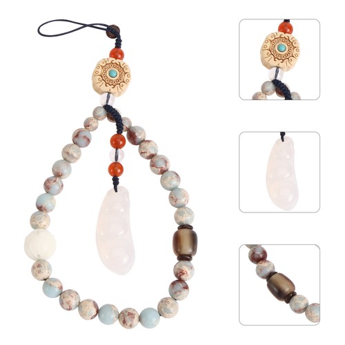 Bead Cellphone Chain Cellphone Chain Hand Charm Tassel Wrist Lanyard - 第 11/12 張圖片
