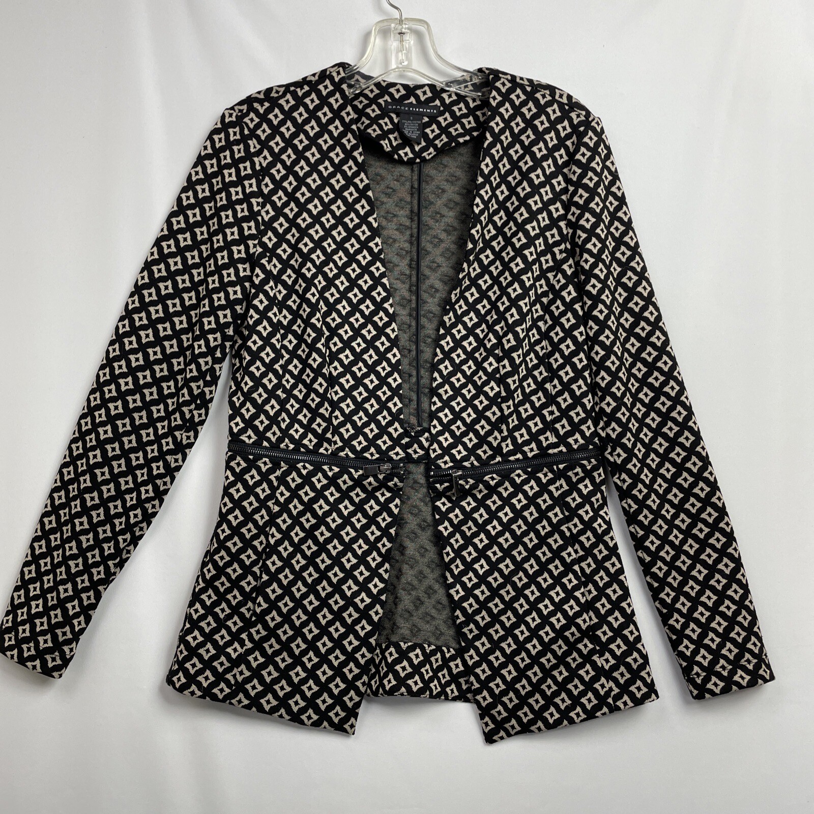 Grace Elements Jacket Womens Small Knit Career Cl… - image 1