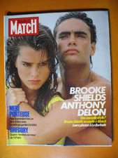 Paris Match N° 1870 du 29/03/1985- Brooke Shields & Anthony. A. Delon. Grégory