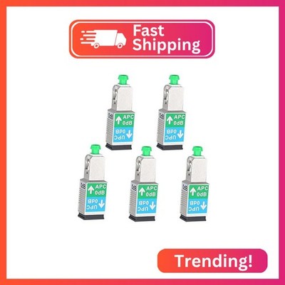 Fyboptwu - 5pcs Fiber Optical Adapter - SC/APC Male to SC/UPC Female Adapter SM