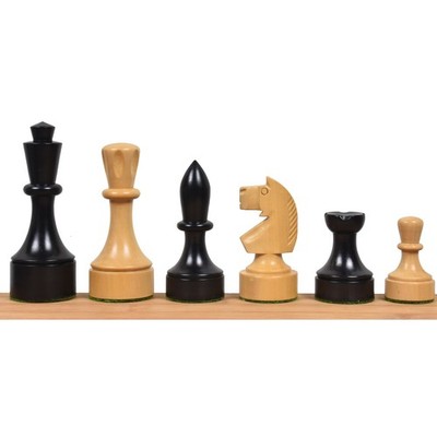 Bundesform Deutsch Staunton Alternative Schachfiguren Set-ebonisierter Buchsbaum