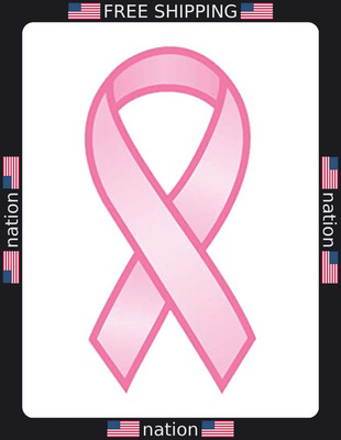 Pink Ribbon 48pk Temporary Tattoos - Waterproof & Skin-Safe for Awareness