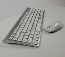 Ultra Silent Wireless Keyboard and Mouse Combo, Slim Compact Keyboard Mouse Set