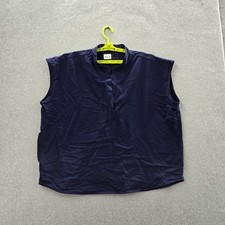 FIGS Women Scrub Top XXL Blue Rafaela Oversized PO 1670 Short Sleeve