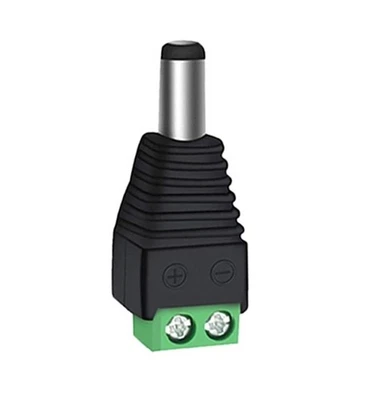 DC Male Power Balun 12V CCTV CAMERA Connectors End - Image 1 of 2