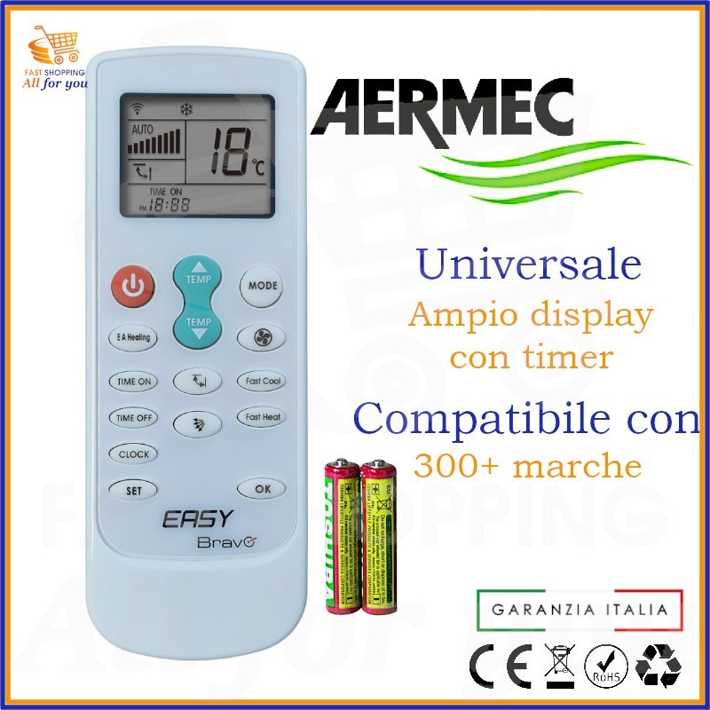 Telecomando Universale Easy Bravo Per Condizionatori - Compatibile Con Marchi Principali - Foto 2