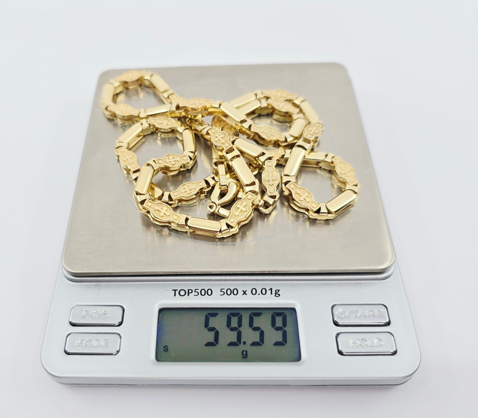 Unique Fancy 14K Solid Yellow Gold Custom Religio… - image 17