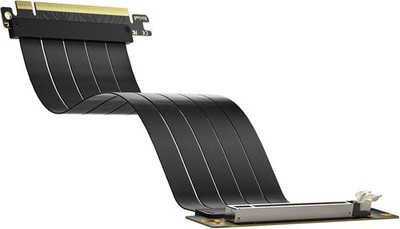 AsiaHorse PCIe 4.0 x16 GPU Riser Cable 200mm Shielded Vertical Mount