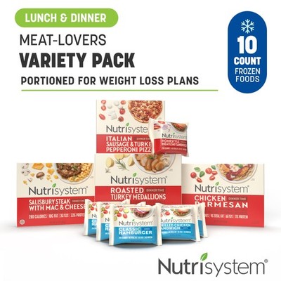 Nutrisystem Meat Lover s Variety Pack, Frozen Meals with up to 22g of Protein