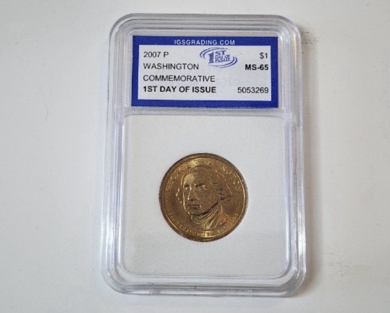 2007-P George Washington Presidential $1 Coin Business Strike Copper
