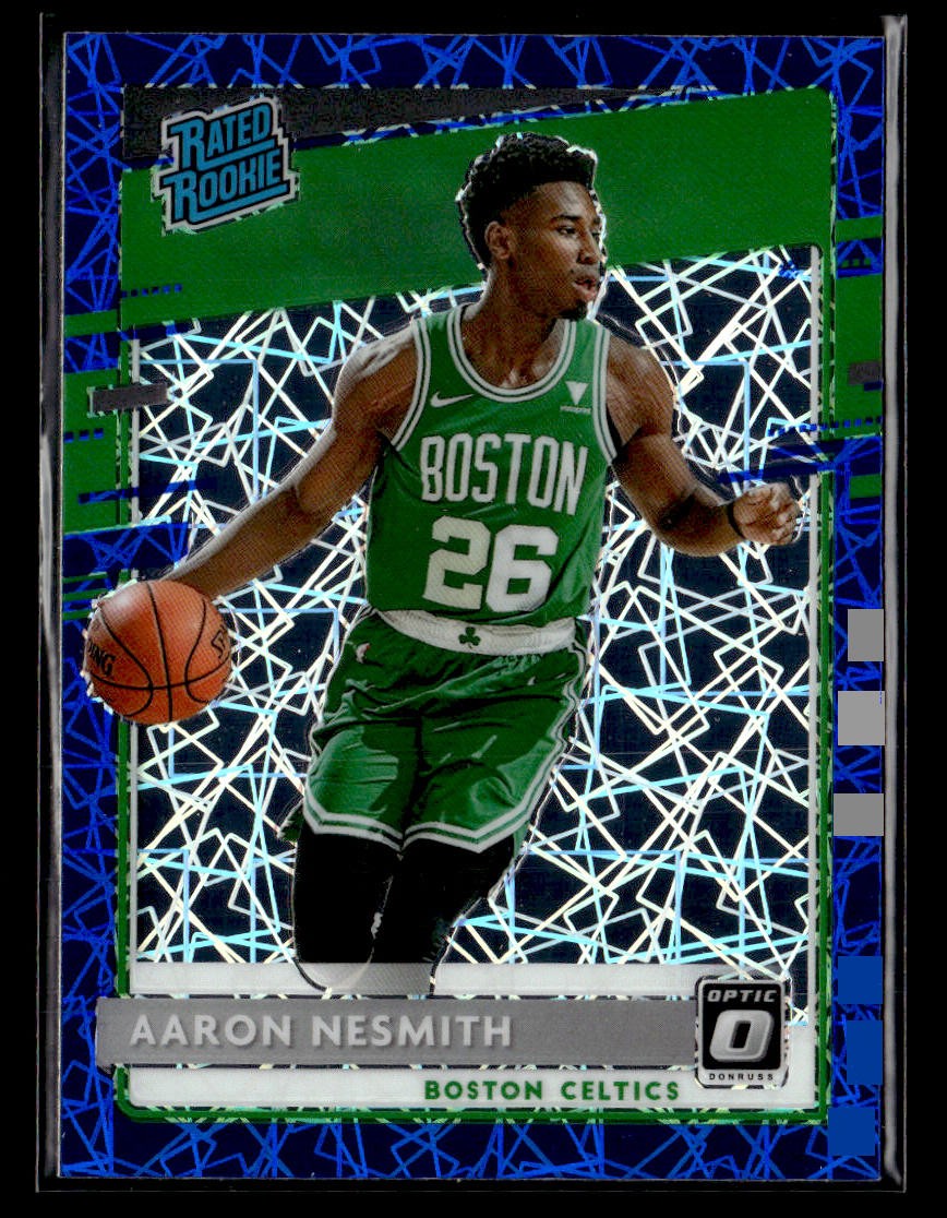 2020-21 Donruss Optic #164 Aaron Nesmith Blue Velocity Card Boston Celtics