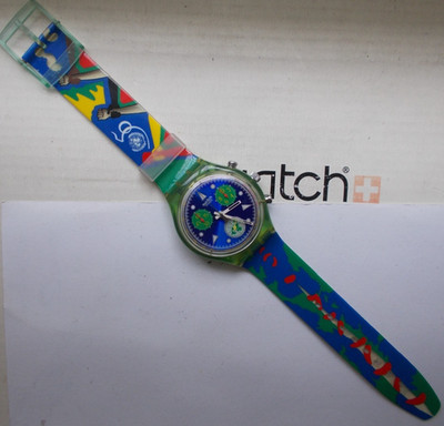 CHRONO SWATCH '' UN-LIMITED '' '94  PRISTINE   WOW  RARE L@@K