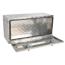 36'' Aluminum Truck Trailer Storage Underbody Tool Box w/Lock Silver 36"X17"X18"