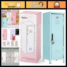 Mini Metal Locker with Lock Keys, Desktop Storage Organizer, Cash Safe for Gir