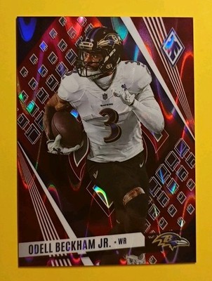 Odell Beckham Jr 2023 Phoenix Red Seismic /199 Baltimore Ravens #60