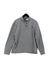 Raging Bull Men's Jumper XL Grey Cotton with Polyester Mock Neck Pullover