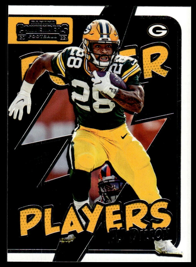 2022 Panini Contenders AJ Dillon #PWR-AJD Power Players