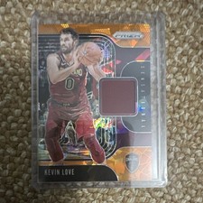 Panini Prizm 2019-20 Sensational Swatches Orange Ice Kevin Love SS-KLV Cavaliers
