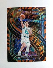 2024-25 Select TIGER PRIZM #193 - KJ Simpson Jr Rooke Premier Level - HORNETS
