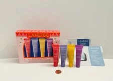 Laneige Mini Lip Glowy Balm Set Berry Blueberry Mango Gummy Bear 4 Pcs