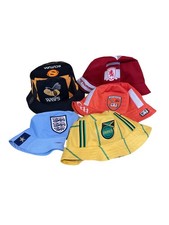 Bucket Hat made by Upcycling Retro  Sports Shirts Football Rugby Cricket etc