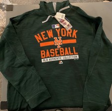 MAJESTIC Authentic Collection Men  s New York METS Baseball HOODIE SIZE XL