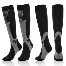 Unisex Anti-Fatigue Compression Socks For Relief Varicose Vein Stocking, 2Pairs