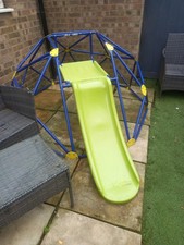 Costway Geometric Dome Climber and Play Set with Slide - (57968403)