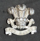 Sterling Silver WW1 Welsh Regiment sweetheart lapel pin brooch Thomas L Mott