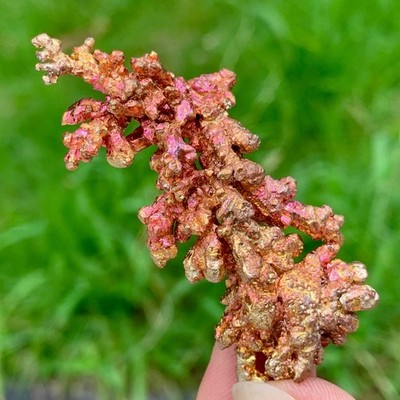 31G Rare!! iridescent Native Copper crystal mineral specimen