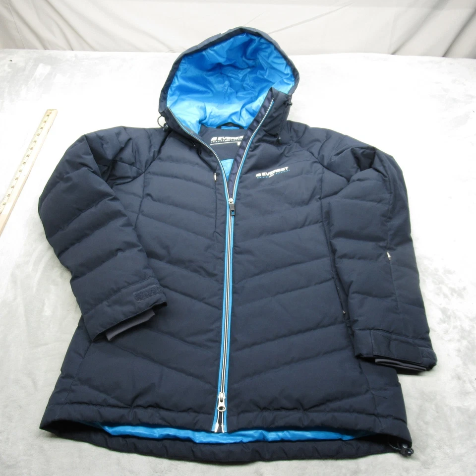 Everest ADV Technology Down Jacket Women Large 42EU Blue Puffer Coat Insulated - Image 2 of 4